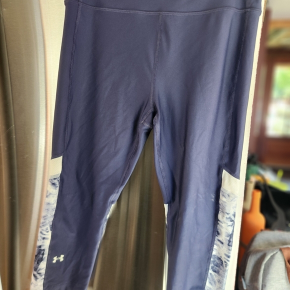 Under Armour Navy Blue Leggings - Picture 1 of 4